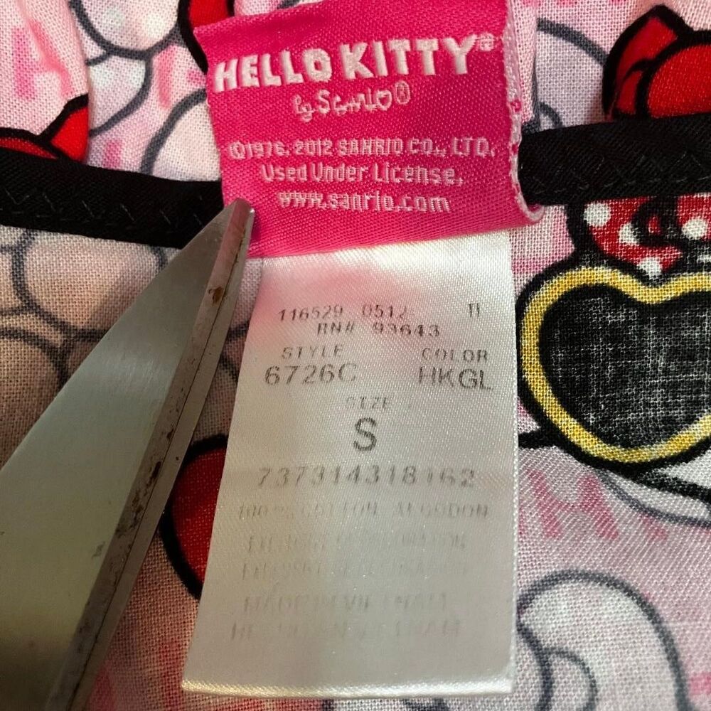 Hello Kitty Pink Nurse Scrub Medical Care Top Small Cute Sunglasses Bow Kawaii - Picture 5 of 7